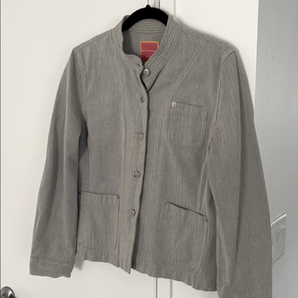 ♦️3 for $15 ♦️Isaac Mizrahi gray jean jacket